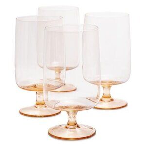 Oake Stackable Water Glasses, Set of 4, Created for Macy's - Amber